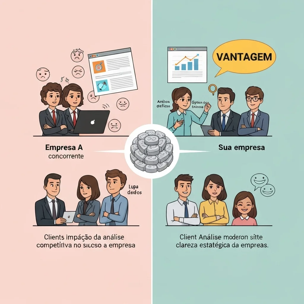 Empresa vencendo a concorrência com dados