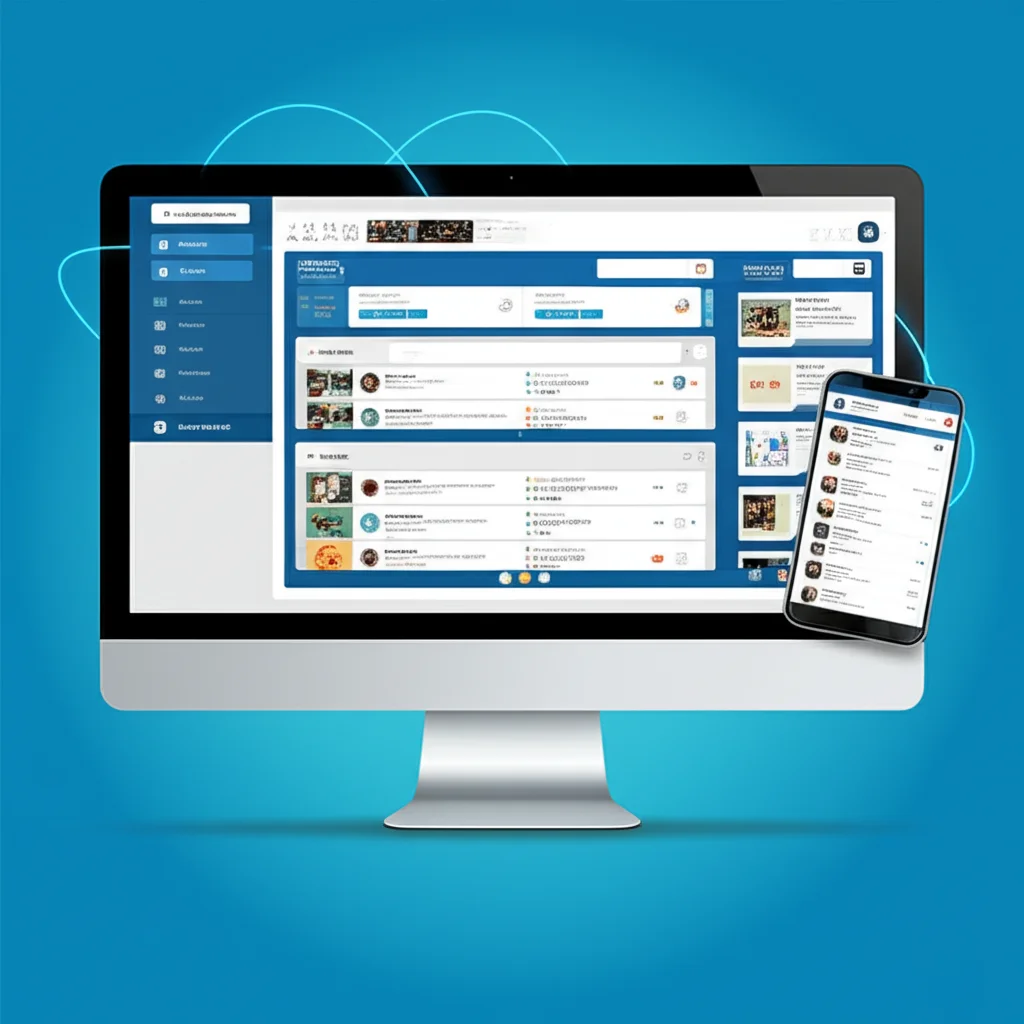 Dashboard de Marketing Tudo-em-Um com Múltiplas Telas Integradas