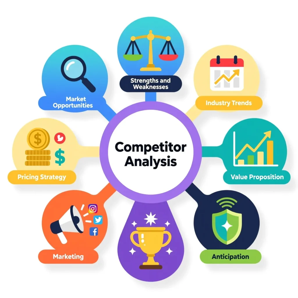 Mapa Mental da Análise de Concorrência