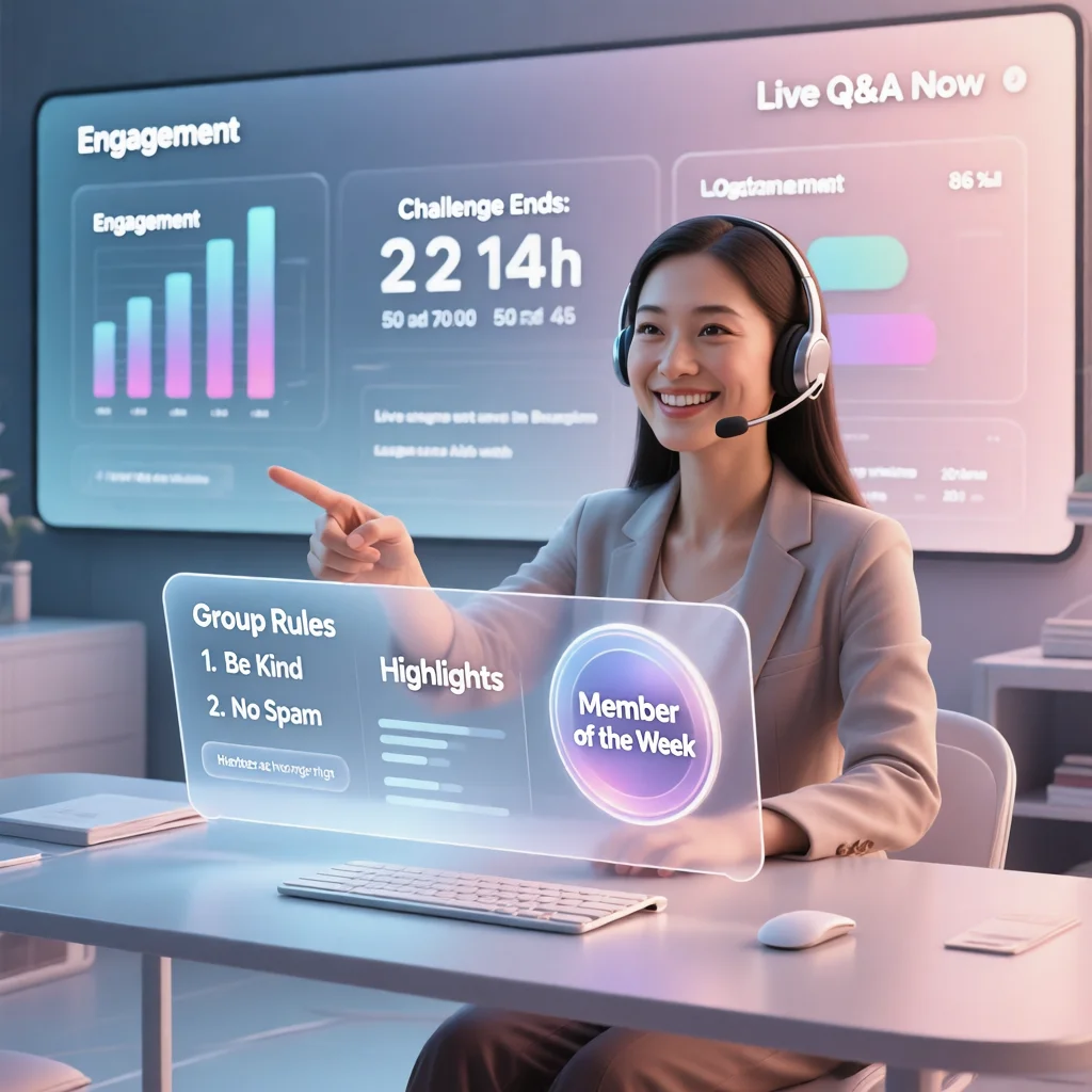 Comunidade Online em Crescimento (Foco em Propósito e Crescimento)